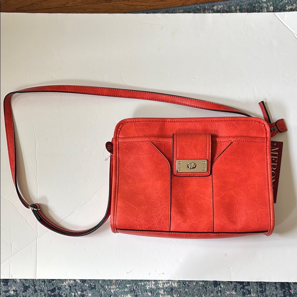 Tomato Colored Crossbody Bag